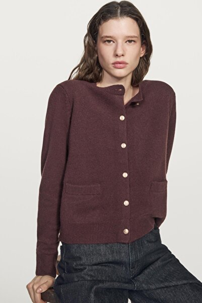 Massimo Dutti Dore düğmeli triko hırka