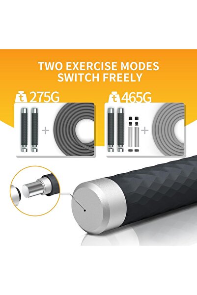 PROIRON Double-Weighted 360° Ball Bearing Jump Rope with Aluminum Handles (Heavy, 3m)