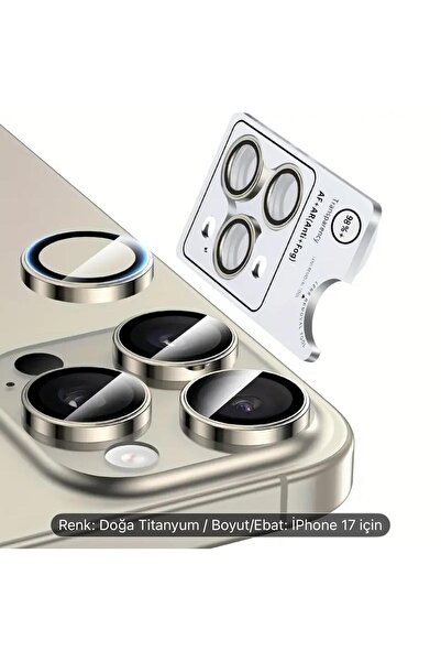 Noppax واقي عدسة كاميرا آيفون 17 برو من الياقوت مع أداة تركيب وملصق، إصدار فاخر