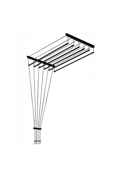 SEPIO Uscator rufe de tavan, 6x190 cm, negru,
