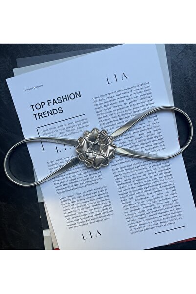 LİA KEMER Medley Star Patterned Spring Belt for Jackets, Dresses, Pants, Evening Dresses, Body Belt, Beach Belt