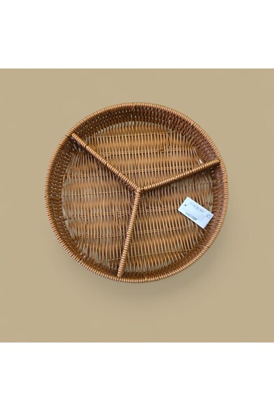 Reoona Triosepet Three-Compartment Natural Presentation Basket