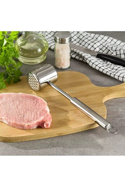 Kinghoff Meat tenderizer, stainless steel, tenderizing hammer,