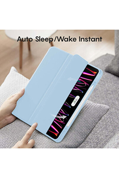 Casey Studios Husa Inteligenta Apple iPad Pro 11 2022/2021/2020 11", Unghiuri Ajustabile, Functie Sleep, Albastru
