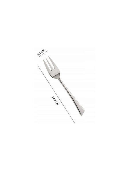 Kinghoff Set of 6 dessert forks, polished stainless steel,