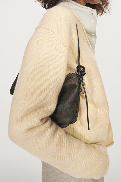 Massimo Dutti %100 yün V yaka triko kazak