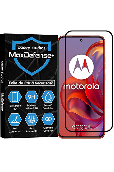 Casey Studios Folie Sticla Motorola Edge 50 Neo, Full Cover 3D, HD, Anti Zgar...