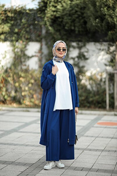 NS Moda Hijab Epaulet Suit Indigo