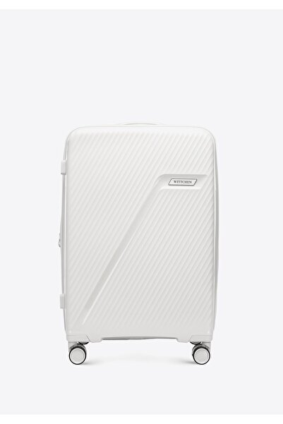 Wittchen Men's Suitcase Set made of polypropylene with diagonal stripes, polypropylene