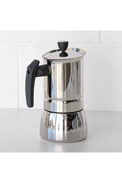 LUXURY 600ml Moka Pot, Italian Espresso Maker, Stainless Steel with High Safety Valve