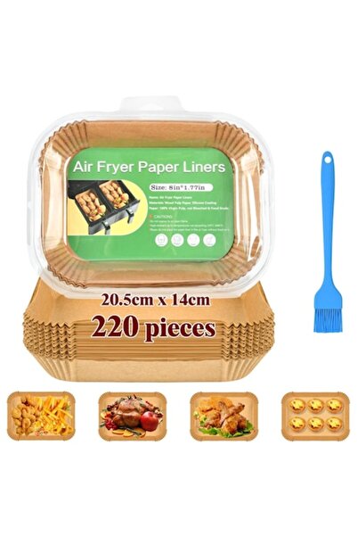 OEM Parchment liners for Ninja air fryer, 220 pcs, 20.5x14 cm, rectangular