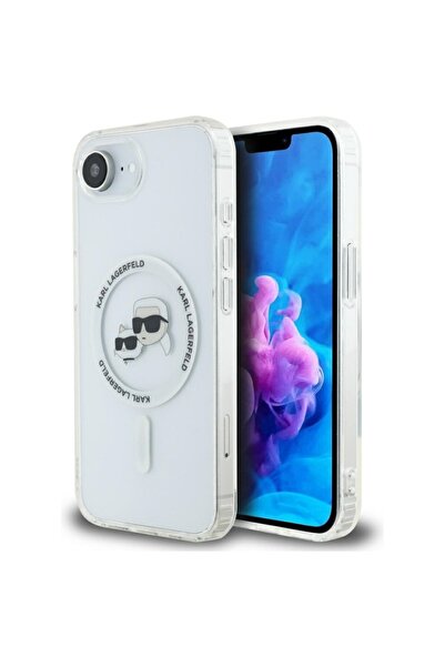 Karl Lagerfeld Case for IPhone 16e, IML MagSafe, White