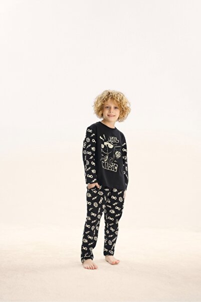 ZEYZEY 8719 ERKEK Ç. BASKILI PİJAMA TAKIM