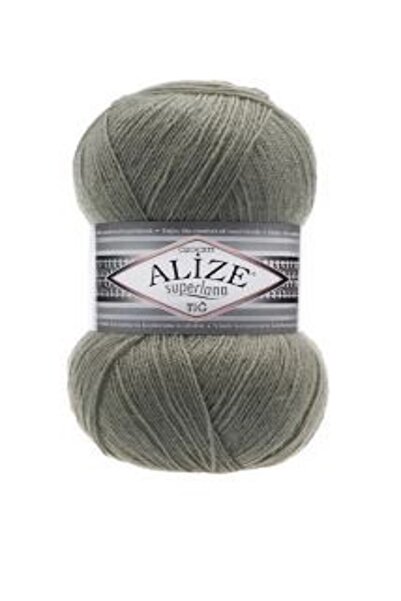 Alize Superlena Crochet Yarn Green 5 Pieces Color: 138
