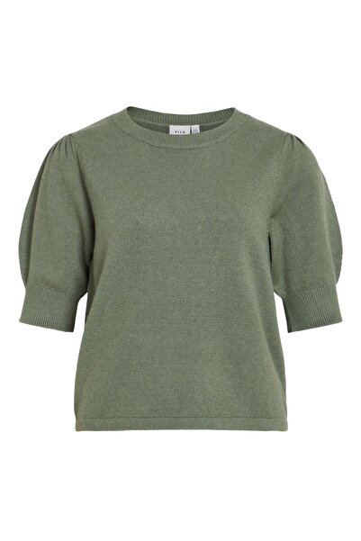 VILA Strickoberteil VIRIL Kurzärmeliges