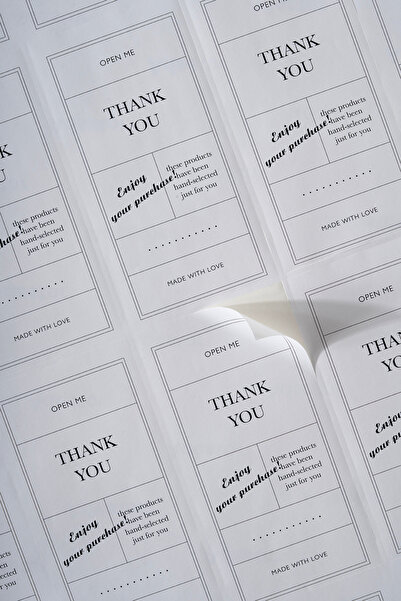 Miligram Paper White Safety Sticker 50 Pieces