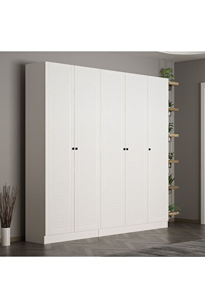 Minar Kale 210 Cm 5 Kapaklı 3B Raf Portmanto Byz Mbr Panjur Byz