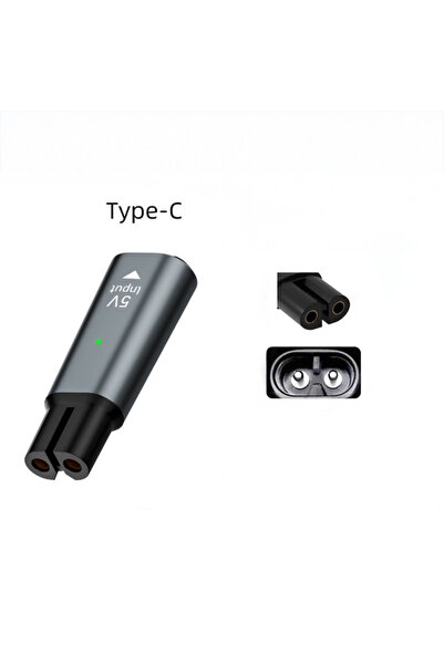 silabor Elektrikli Tıraş Makineleri ve Saç Kesme Makineleriyle Uyumlu, Type-C...
