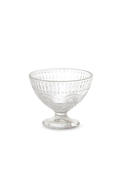 FAIR HOME Sun Pattern Ice Cream – Dessert – Cookie Glass Bowl Set – 6 X 260 ml