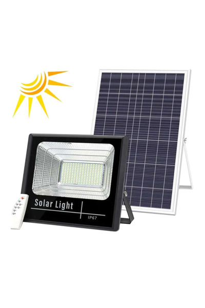 MANDU JORTAN 100w LED DIMMABLE Projector KIT with INDIVIDUAL Solar Panel and Remote Control
