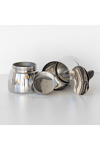 LUXURY 600ml Moka Pot, Italian Espresso Maker, Stainless Steel with High Safety Valve