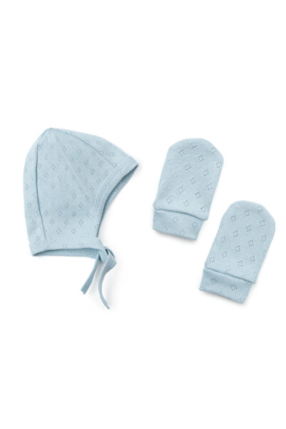 OEM Newborn hat and gloves set blue