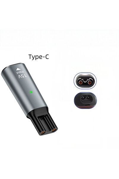 silabor Elektrikli Tıraş Makineleri ve Saç Kesme Makineleriyle Uyumlu, Type-C...