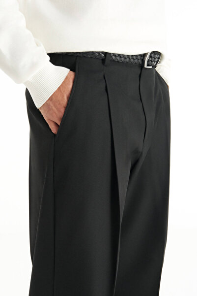 Ted Baker SİYAH TEK PİLE GENİŞ PAÇA CHİNO PANTOLON