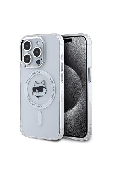 Karl Lagerfeld Case for IPhone 15 Pro Max, IML MagSafe, White