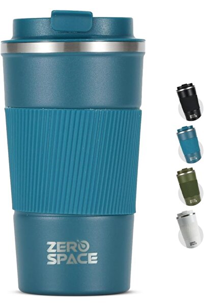 Generic كوب قهوة للسفر من زيروسبيس (أزرق، 500 مل)