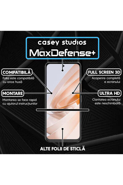 Casey Studios Film compatible with Xiaomi Redmi Note 13R, Full Cover, Ultra HD, Anti Scratch, Anti Shock