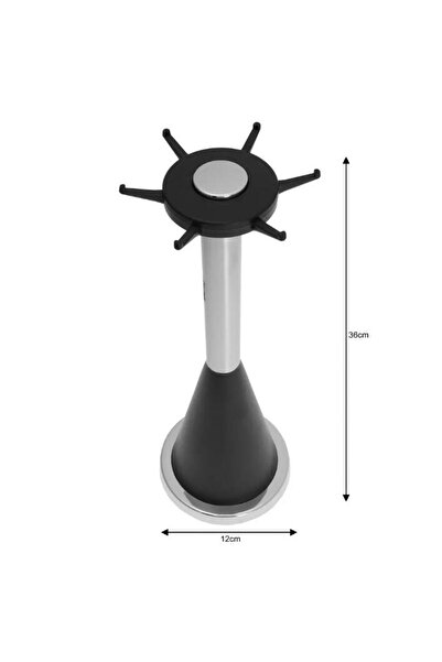 Kinghoff Set of 6 kitchen utensils, with stand, stainless steel-nylon,