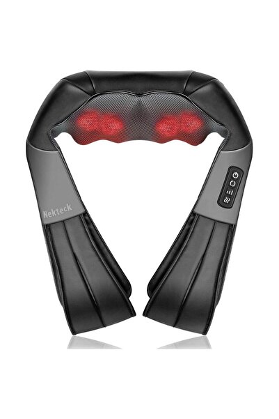 Nekteck Aparat de masaj umeri, A01-NK01, pentru spate, umeri, gat, masaj Shia...