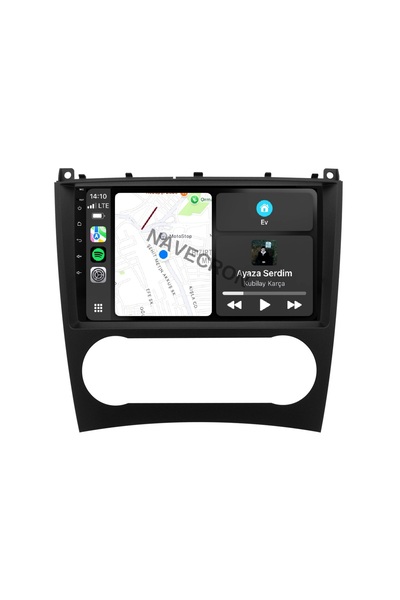 NAVECRON MERCEDES C W203 2004-07 UYUMLU ANDROID MULTİMEDYA GERÇEK 4/64 KABLOS...