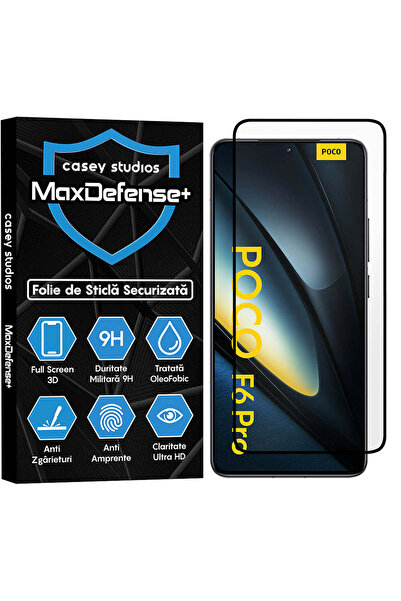 Casey Studios Folie compatibila cu Xiaomi Poco F6 Pro, Full Cover, Ultra HD, ...