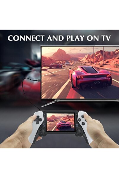 Generic Retro Handheld Game Console 4.3" IPS Screen, Joystick, 3000mAh Battery, 64GB Storage, 20,000+ Games