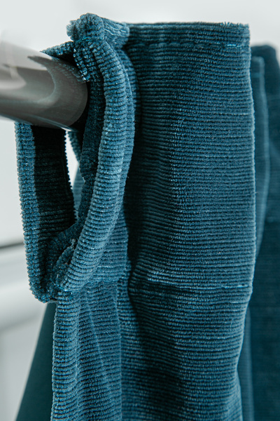 Premier Home Rayna Velvet Curtain Blue 120X210