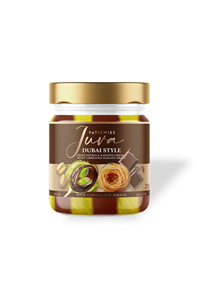 Patiswiss Sütlü Çikolatalı Antep Fıstığı Kreması – Juva Dubai Style, 200G