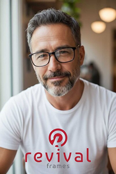 Revival Frames Blue Block Blue Light Filter Glasses Square Men