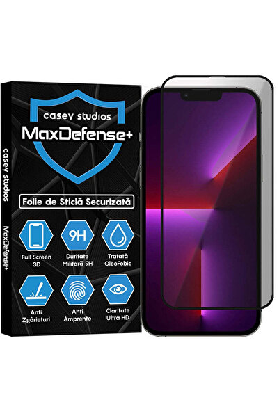 Casey Studios Folie Sticla Privacy iPhone 13 Pro Max, Full Cover 3D, Ultra HD...