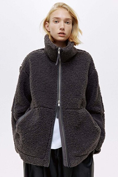 H&M Loose teddy jacket