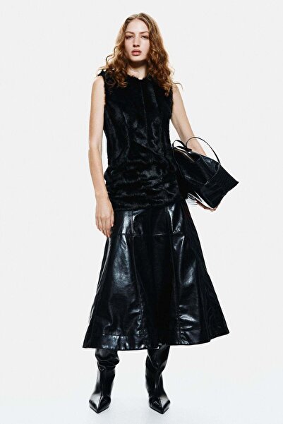 H&M Coated circular skirt