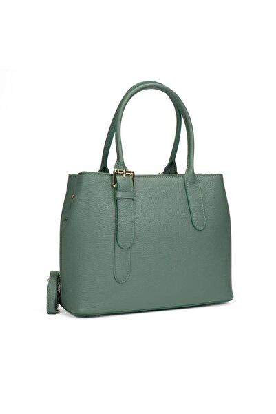 Posete Fagaras Poseta Piele Sofia - Menta, Geanta Office din Piele Naturala, ...