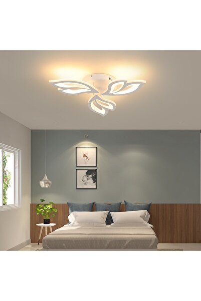 RFAN Candelabru LED, Model K137-3, cu telecomandă, 3 tipuri de lumină, 36W, alb