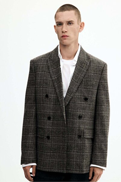 H&M Regular Fit Wool-blend double-breasted jacket