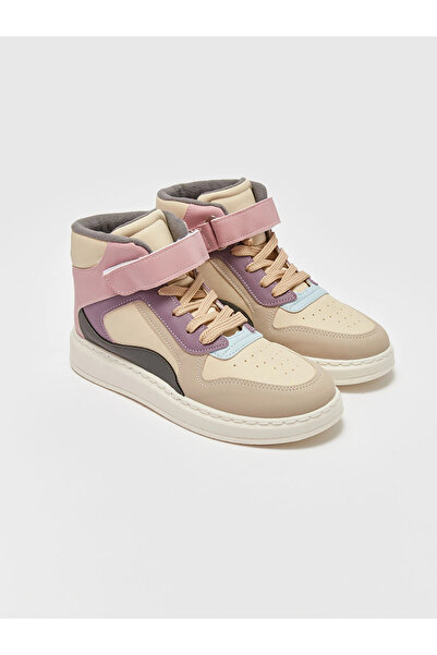 LC Waikiki LCW STEPS Mješovite čičak patike U blok bojama Visoke sportske cip...