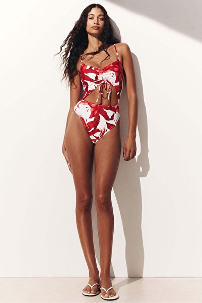 H&M Padded-cup cut-out swimsuit