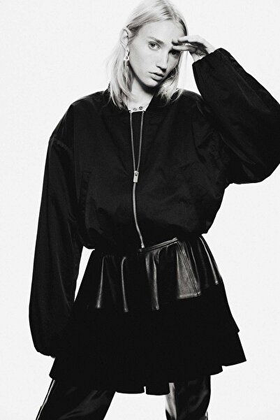 H&M Circular leather mini skirt