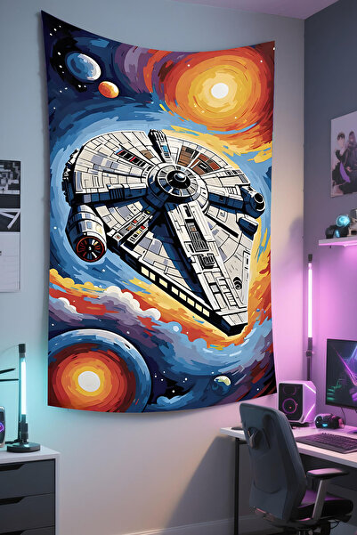 RUGRUMBA Стенна декорация „Междузвездни войни“ – с мотиви от филма, висококач...