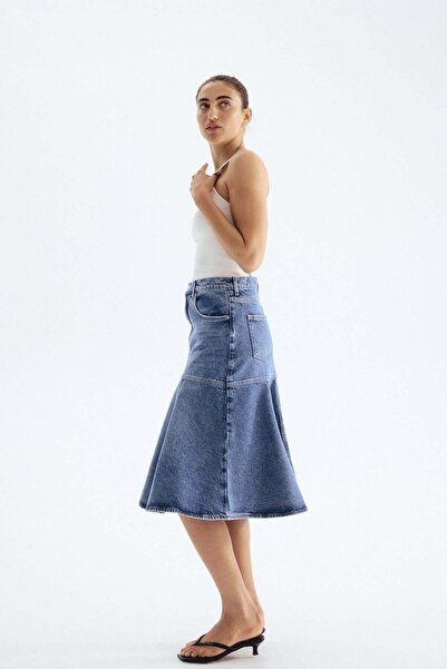 H&M Flared denim skirt